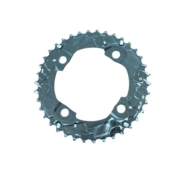 SHIMANO Deore FC-M615 Front Chainwheel Chainring 10 Speed 38-24AM Gear 4 Bolt - Picture 3 of 5